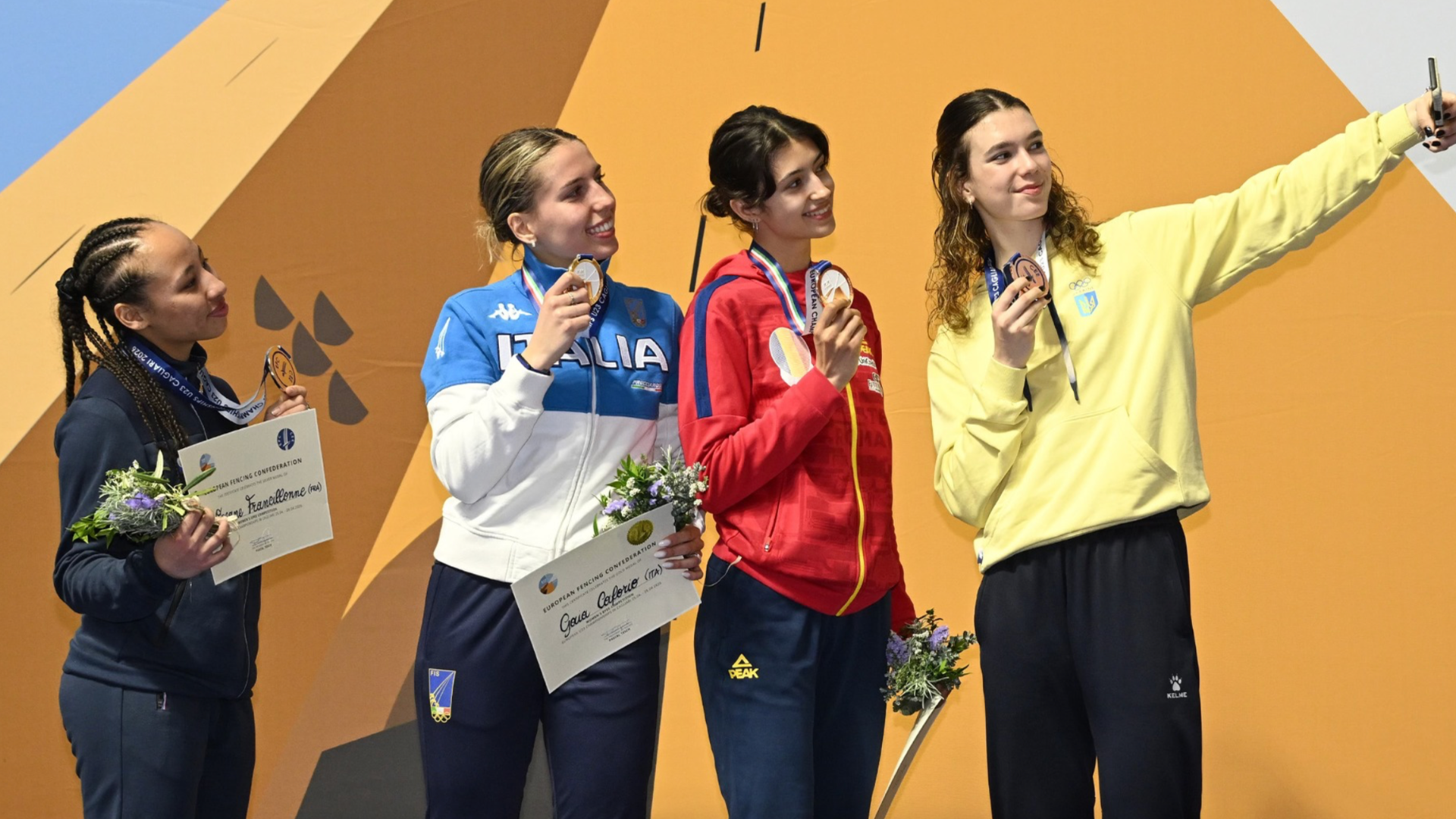 France Leads Opening Day Medals