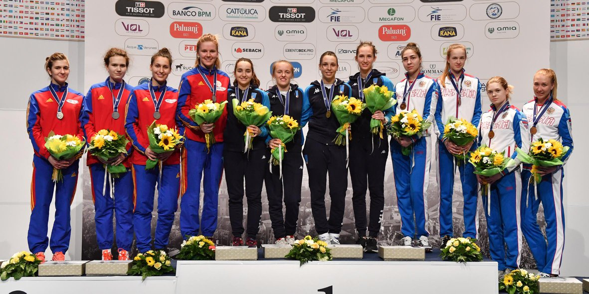 Juniors epee teams competitions in verona
